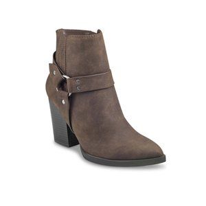 Indigo Red brown saddle up western buckle boots‎